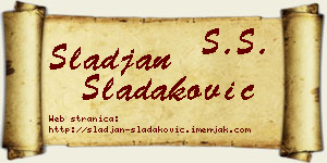 Slađan Sladaković vizit kartica